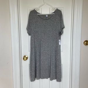 old navy grey t shirt shift dress